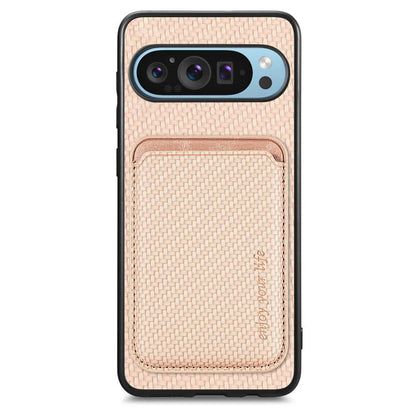 Carbon Fiber Leather Card Magsafe Phone Case, For Google Pixel 9 Pro XL, For Google Pixel 10 / 10 Pro, For Google Pixel 9 / 9 Pro, For Google Pixel 9a