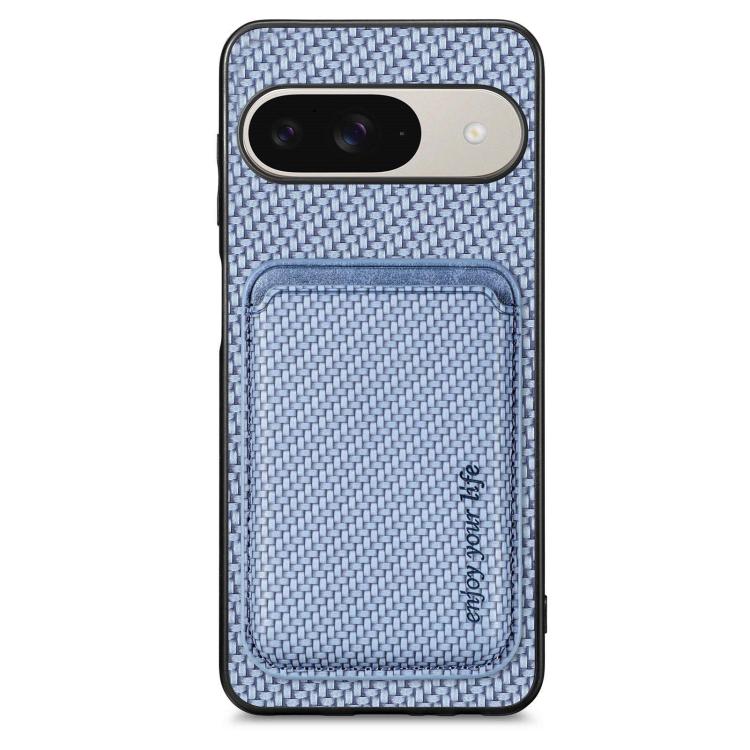 Carbon Fiber Leather Card Magsafe Phone Case, For Google Pixel 9 Pro XL, For Google Pixel 10 / 10 Pro, For Google Pixel 9 / 9 Pro, For Google Pixel 9a
