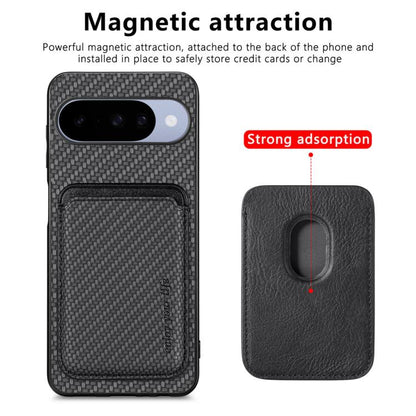 Carbon Fiber Leather Card Magsafe Phone Case, For Google Pixel 11 Pro XL, For Google Pixel 11, For Google Pixel 11 Pro, For Google Pixel 10 Pro XL