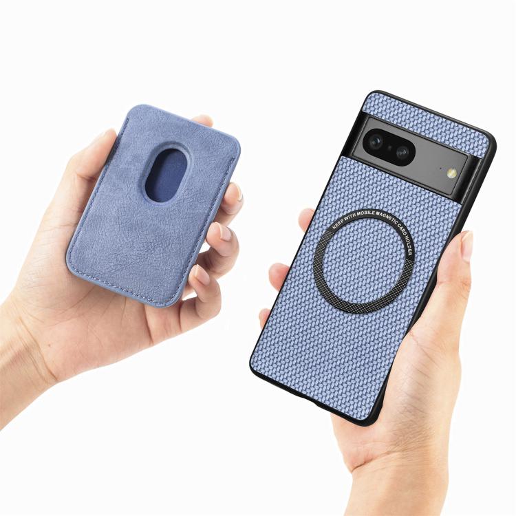 Carbon Fiber Leather Card Magsafe Phone Case, For Google Pixel 9 Pro XL, For Google Pixel 10 / 10 Pro, For Google Pixel 9 / 9 Pro, For Google Pixel 9a