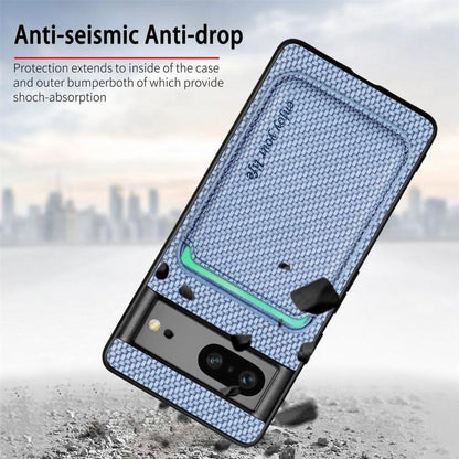 Carbon Fiber Leather Card Magsafe Phone Case, For Google Pixel 11 Pro XL, For Google Pixel 11, For Google Pixel 11 Pro, For Google Pixel 10 Pro XL