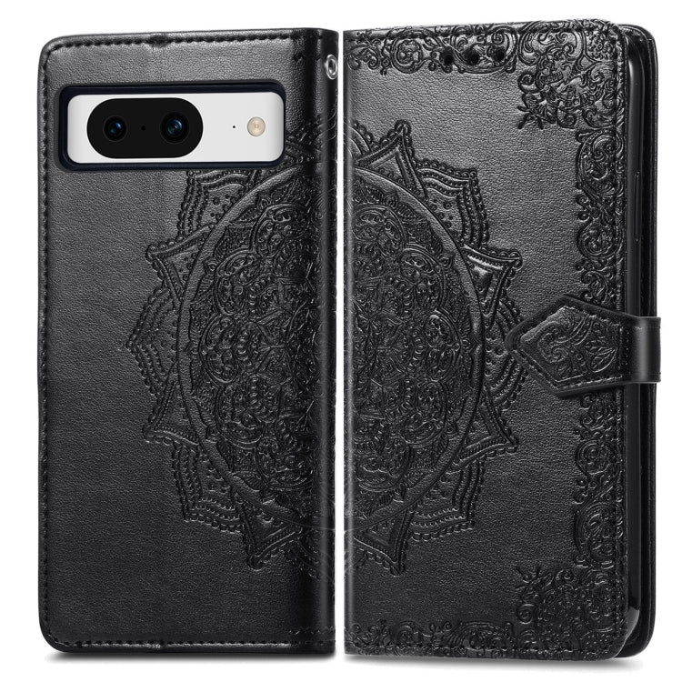 Mandala Flower Embossed Leather Phone Case