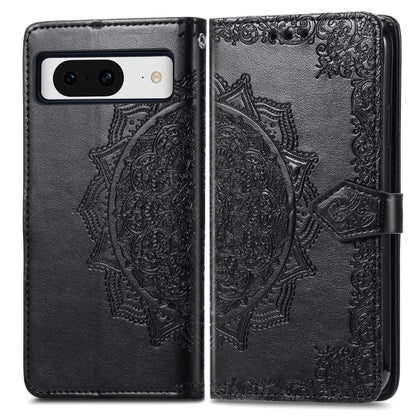 Mandala Flower Embossed Leather Phone Case