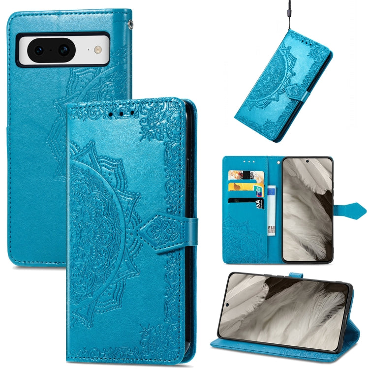 Mandala Flower Embossed Leather Phone Case
