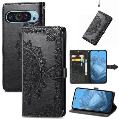 Mandala Flower Embossed Leather Phone Case