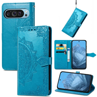 Mandala Flower Embossed Leather Phone Case