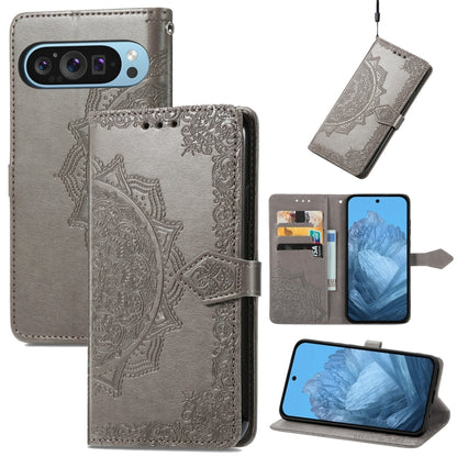 Mandala Flower Embossed Leather Phone Case