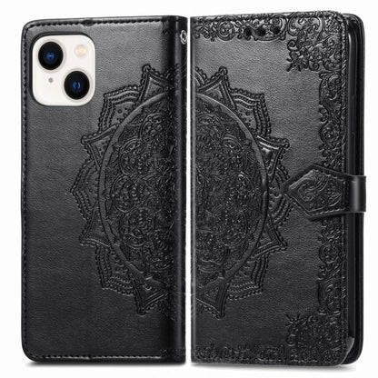 Mandala Flower Embossed Leather Phone Case