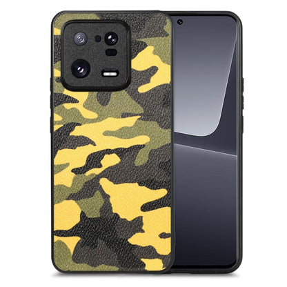 Camouflage Leather Back Cover Phone Case