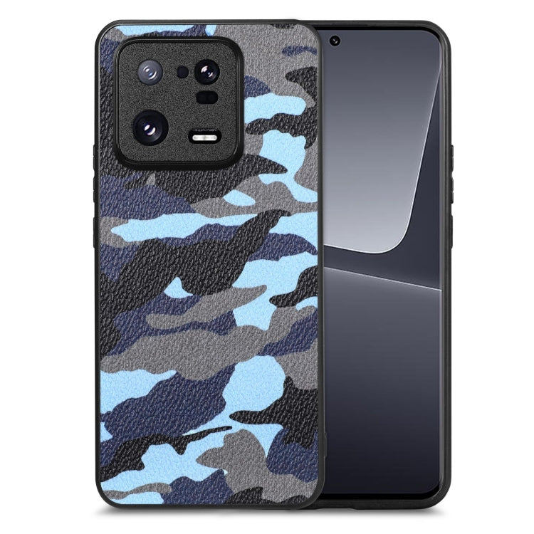 Camouflage Leather Back Cover Phone Case