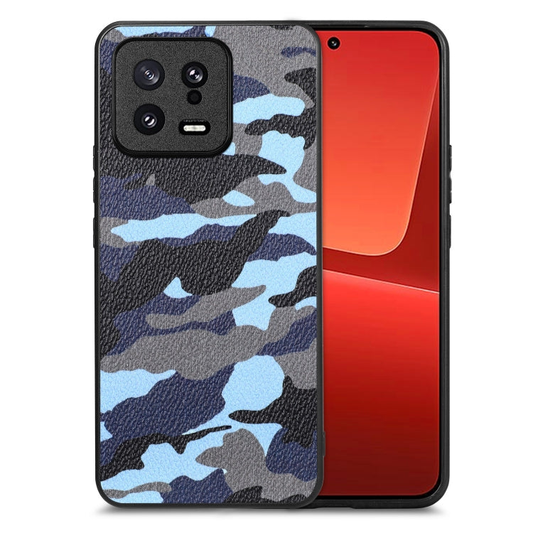 Camouflage Leather Back Cover Phone Case