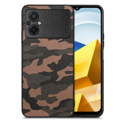 Camouflage Leather Back Cover Phone Case