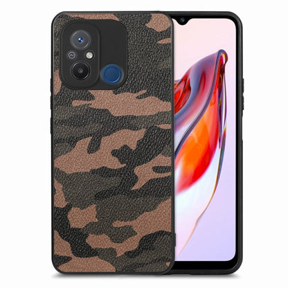 Camouflage Leather Back Cover Phone Case