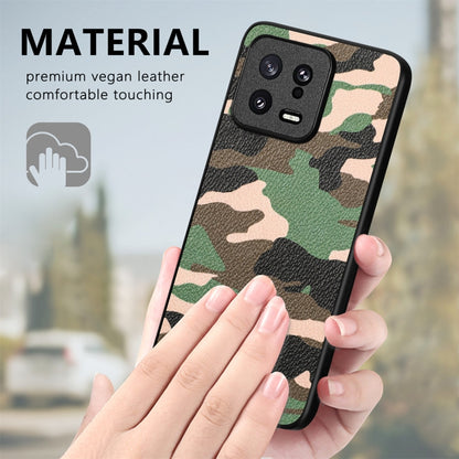 Camouflage Leather Back Cover Phone Case