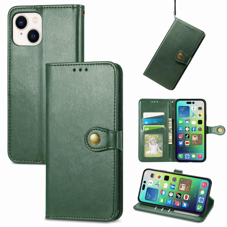 Retro Solid Color Buckle Leather Phone Case, For  iPhone 15 Pro Max, For  iPhone 15 Pro, For iPhone 15 Plus, For iPhone 15