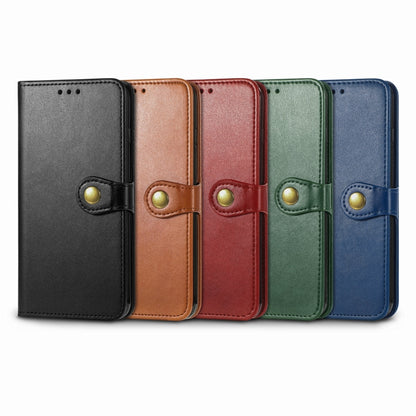 Retro Solid Color Buckle Leather Phone Case, For  iPhone 15 Pro Max, For  iPhone 15 Pro, For iPhone 15 Plus, For iPhone 15
