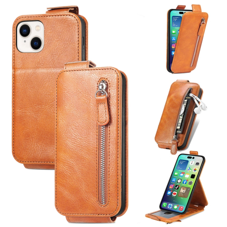 Zipper Wallet Vertical Flip Leather Phone Case