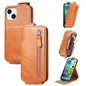 Zipper Wallet Vertical Flip Leather Phone Case