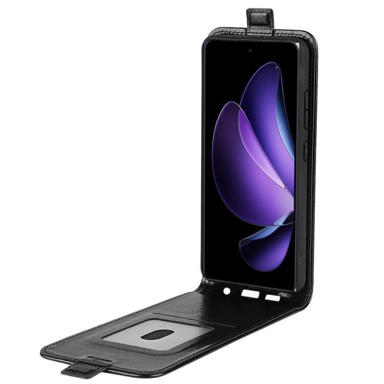 R64 Texture Single Vertical Flip Leather Phone Case, For OPPO Reno13 F