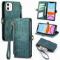 Geometric Zipper Wallet Side Buckle Leather Phone Case, For iPhone 11, For iPhone 11 Pro, For iPhone X / XS, For iPhone XR