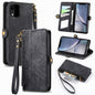 Geometric Zipper Wallet Side Buckle Leather Phone Case, For iPhone 11, For iPhone 11 Pro, For iPhone X / XS, For iPhone XR