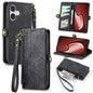 Geometric Zipper Wallet Side Buckle Leather Phone Case, For iPhone Air, For iPhone 16 Pro Max, For iPhone 16 Pro, For iPhone 16 Plus