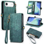 Geometric Zipper Wallet Side Buckle Leather Phone Case, For iPhone Air, For iPhone 16 Pro Max, For iPhone 16 Pro, For iPhone 16 Plus