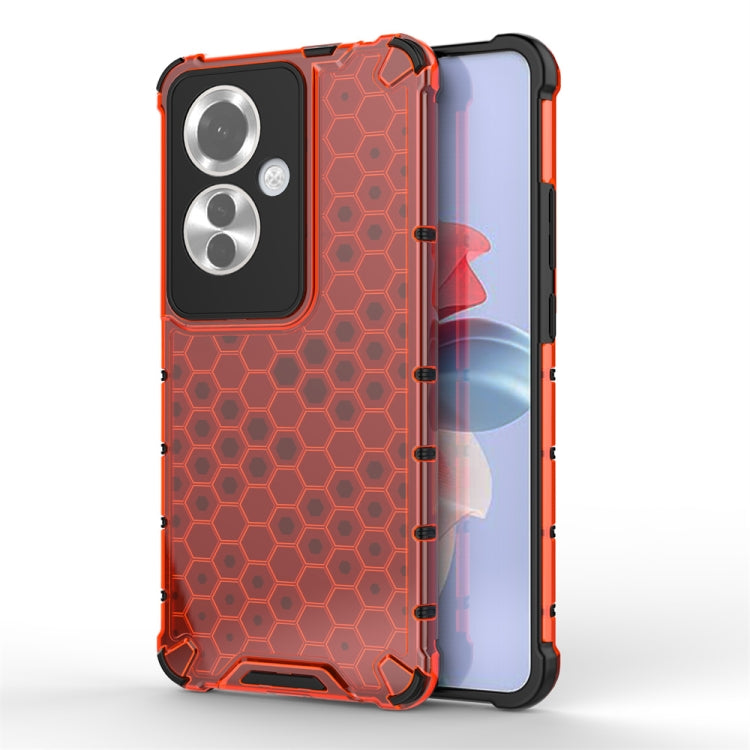 Shockproof Honeycomb Phone Case, For OPPO Reno12 Pro Global, For OPPO Reno12 Global, For OPPO Reno11 F, For OPPO A98 5G / A1 5G
