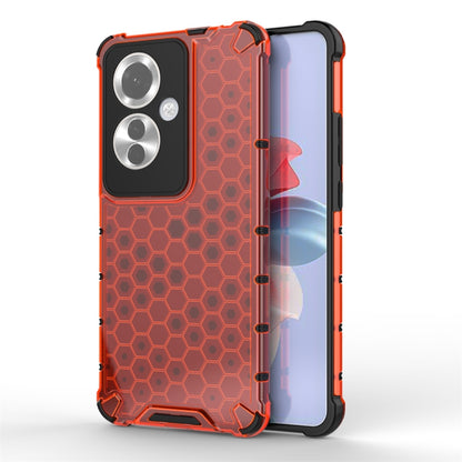 Shockproof Honeycomb Phone Case, For OPPO Reno12 Pro Global, For OPPO Reno12 Global, For OPPO Reno11 F, For OPPO A98 5G / A1 5G