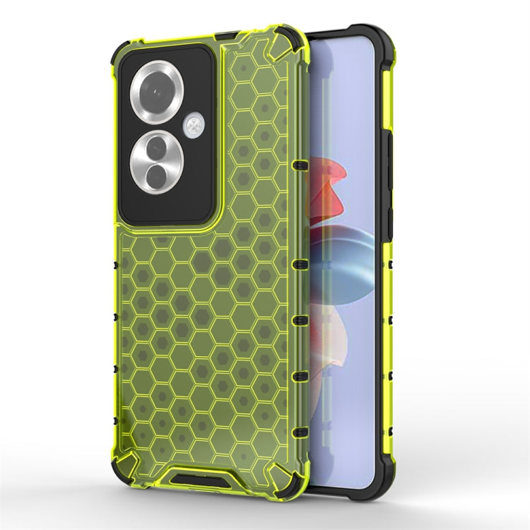 Shockproof Honeycomb Phone Case, For OPPO Reno12 Pro Global, For OPPO Reno12 Global, For OPPO Reno11 F, For OPPO A98 5G / A1 5G