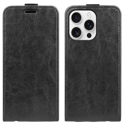 R64 Texture Single Vertical Flip Leather Phone Case, For iPhone 17e / 16e, For iPhone 17 Pro Max, For iPhone 17 Pro, For iPhone 17, For iPhone Air, For iPhone 16 Pro Max
