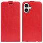 R64 Texture Single Vertical Flip Leather Phone Case, For iPhone 17e / 16e, For iPhone 17 Pro Max, For iPhone 17 Pro, For iPhone 17, For iPhone Air, For iPhone 16 Pro Max