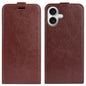 R64 Texture Single Vertical Flip Leather Phone Case, For iPhone 17e / 16e, For iPhone 17 Pro Max, For iPhone 17 Pro, For iPhone 17, For iPhone Air, For iPhone 16 Pro Max