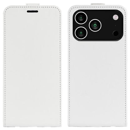R64 Texture Single Vertical Flip Leather Phone Case, For iPhone 17e / 16e, For iPhone 17 Pro Max, For iPhone 17 Pro, For iPhone 17, For iPhone Air, For iPhone 16 Pro Max
