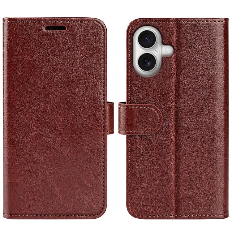 R64 Texture Horizontal Flip Leather Phone Case, For iPhone 17e / 16e, For iPhone 17 Pro Max, For iPhone 17 Pro, For iPhone 17, For iPhone Air, For iPhone 16 Pro Max