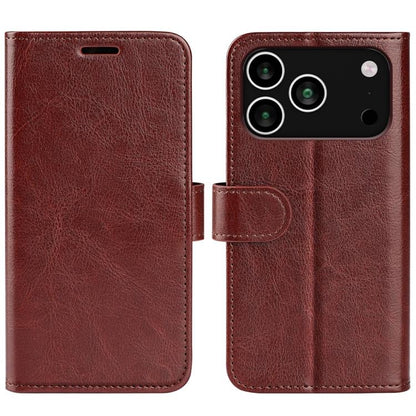 R64 Texture Horizontal Flip Leather Phone Case, For iPhone 17e / 16e, For iPhone 17 Pro Max, For iPhone 17 Pro, For iPhone 17, For iPhone Air, For iPhone 16 Pro Max