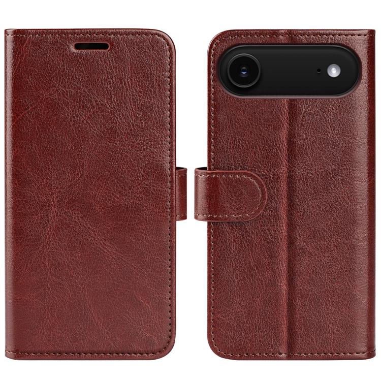 R64 Texture Horizontal Flip Leather Phone Case, For iPhone 17e / 16e, For iPhone 17 Pro Max, For iPhone 17 Pro, For iPhone 17, For iPhone Air, For iPhone 16 Pro Max