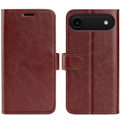 R64 Texture Horizontal Flip Leather Phone Case, For iPhone 17e / 16e, For iPhone 17 Pro Max, For iPhone 17 Pro, For iPhone 17, For iPhone Air, For iPhone 16 Pro Max