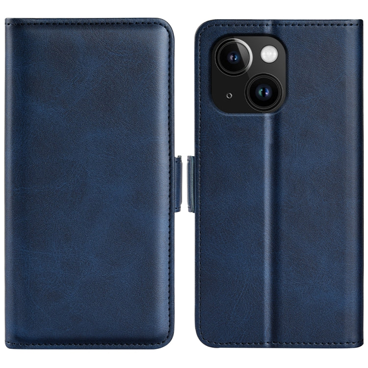 Dual-side Magnetic Buckle Horizontal Flip Leather Phone Case