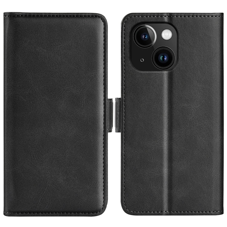 Dual-side Magnetic Buckle Horizontal Flip Leather Phone Case