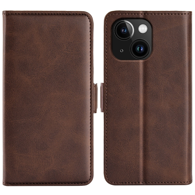 Dual-side Magnetic Buckle Horizontal Flip Leather Phone Case