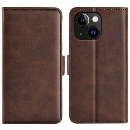 Dual-side Magnetic Buckle Horizontal Flip Leather Phone Case