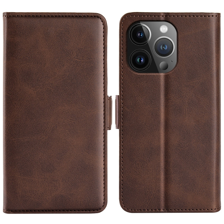 Dual-side Magnetic Buckle Horizontal Flip Leather Phone Case