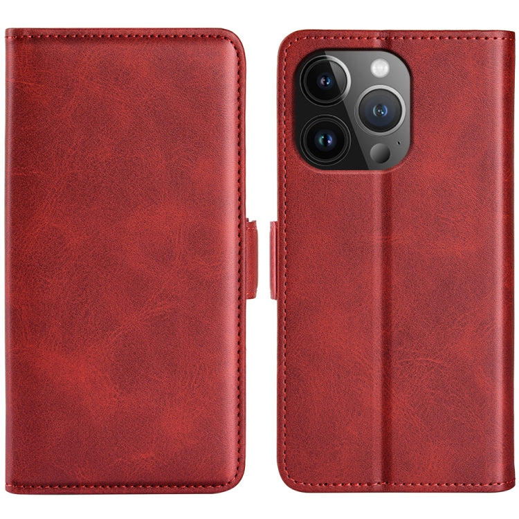 Dual-side Magnetic Buckle Horizontal Flip Leather Phone Case