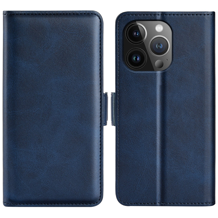 Dual-side Magnetic Buckle Horizontal Flip Leather Phone Case