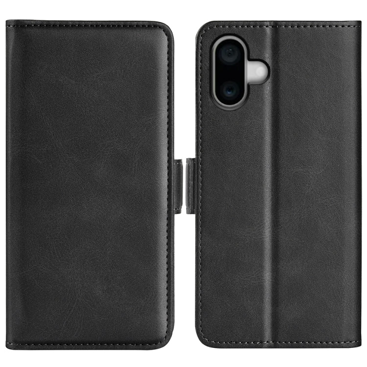 Dual-side Magnetic Buckle Horizontal Flip Leather Phone Case