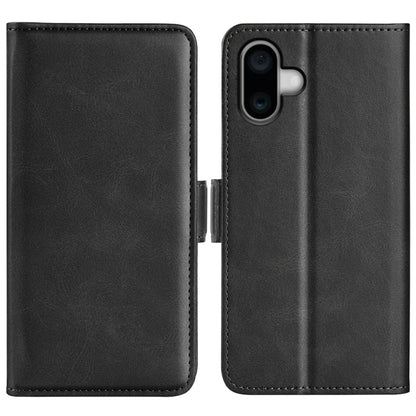 Dual-side Magnetic Buckle Horizontal Flip Leather Phone Case