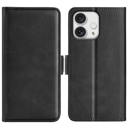 Dual-side Magnetic Buckle Horizontal Flip Leather Phone Case, For iPhone Air, For iPhone 16 Pro Max, For iPhone 16 Pro, For iPhone 16 Plus
