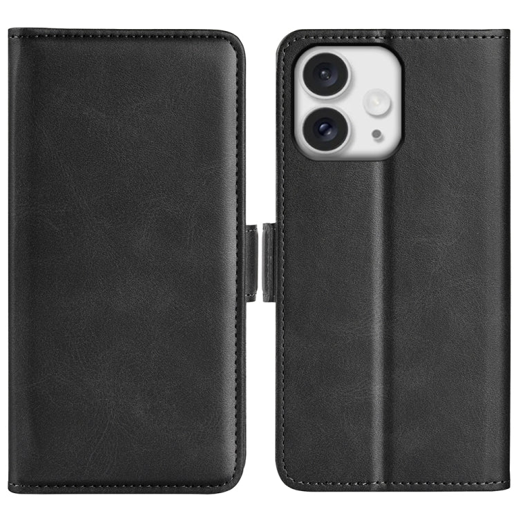 Dual-side Magnetic Buckle Horizontal Flip Leather Phone Case