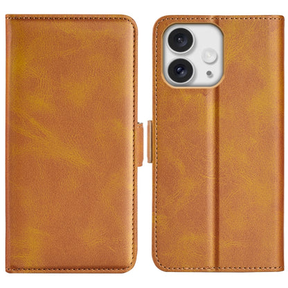 Dual-side Magnetic Buckle Horizontal Flip Leather Phone Case